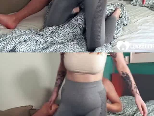 Hole In Her Yoga Pants Leads To Hardcore Fucking