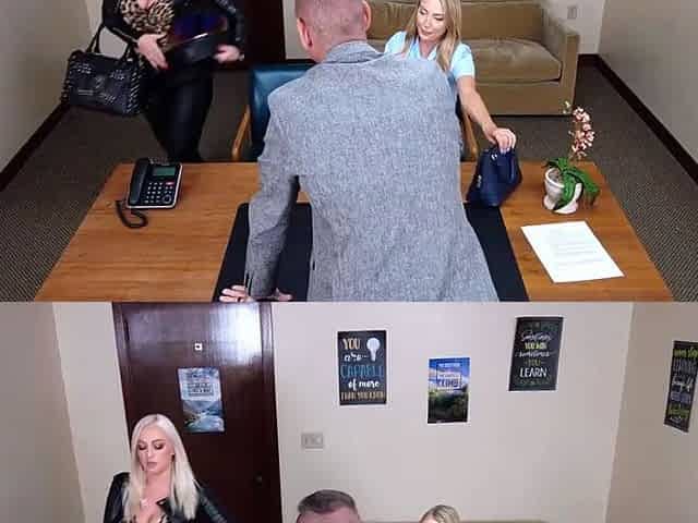 Two Hot Moms Team Up to Please Principals Big Dick