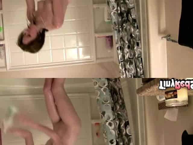 Riley Rebel with small tits and Shower Orgasm