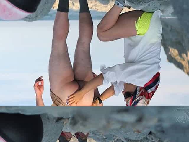 I was interested in a stranger on the beach, and I gratified him!