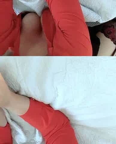 Busty brunette amateur babe teasing