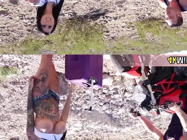 This Premium Tattooed Busty Milf Hitchiking Because Her