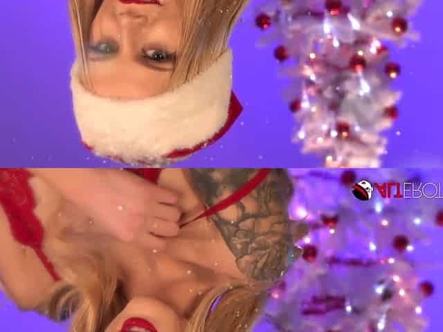 Christmas with Paris White and her candy cane toy