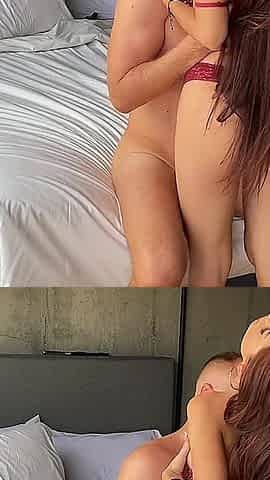 Not That Innocent - Brunette Babe Latina Pounding in Doggy Style