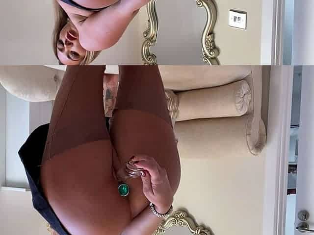 Stacked brunette goes solo toys and masturbation