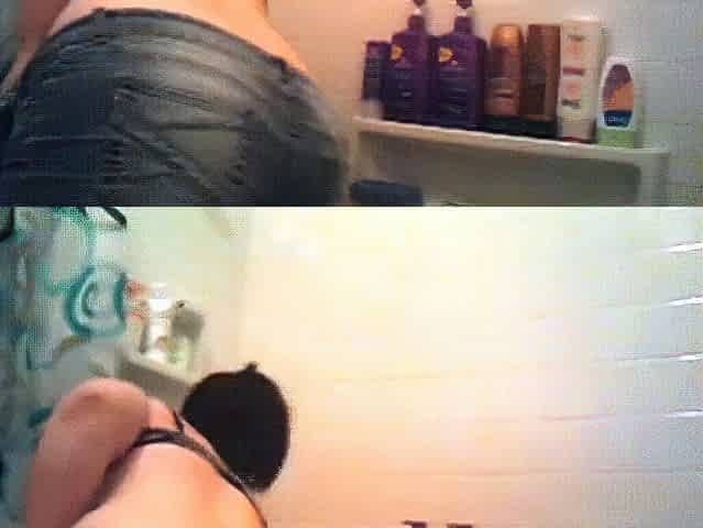 Chubby Amateur Plays With Dildo in the Shower