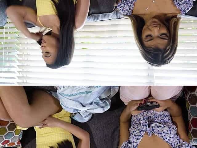 Stepmommy's Girl - Stepsisters Kimmy Kimm & Clara Trinity Compete to Seduce Stepmom Kitten Latenight