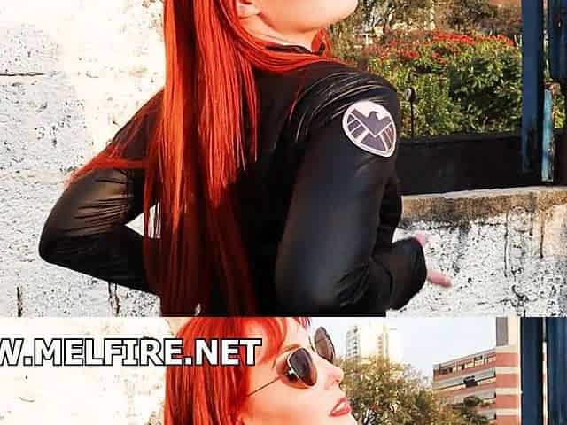 Ebony Widow sexy redhead with anal intercourse - Mel Fire