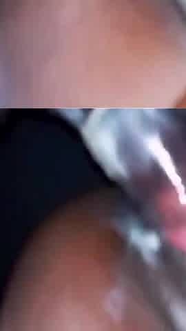 Teen College Girl Using Vibrator on Her Wet Juice Dripping Pussy While Fucking Her