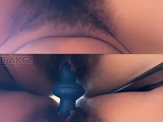 Dykes Taking Turns Riding a Vibrator Stuck to a Mirror