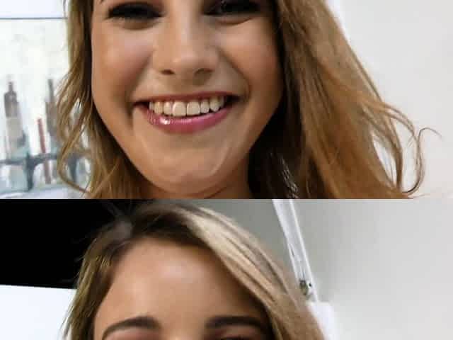 Blonde amateur babe fucking POV in public