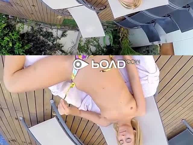 Lola Reve In Blonde Gets Fucked By The Pool