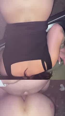 Charming skinny thick pawg with a consummate butt gets bent over and screwed in public
