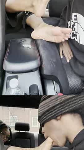 Taiga delivers intense sensual car passion with passionate desire