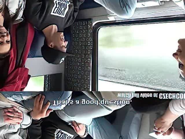 TWO COUPLES, ONE FOURSOME SEX ON A PUBLIC TRAIN Alex Black