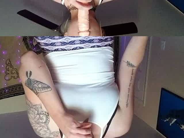 Beautiful teen brunette Jessica Sinn masturbates