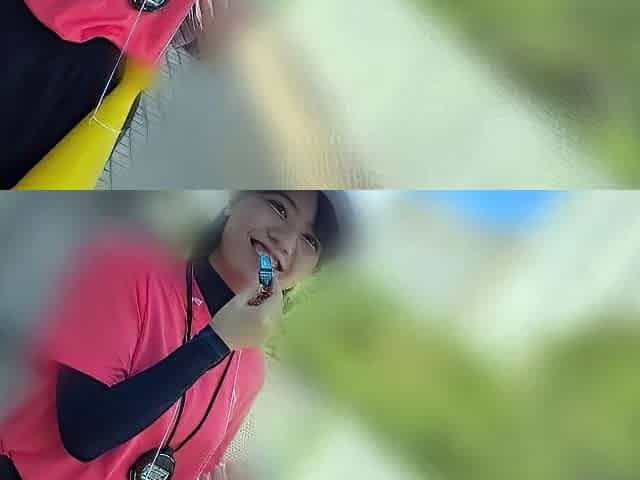 Asian honeys outdoor handjob