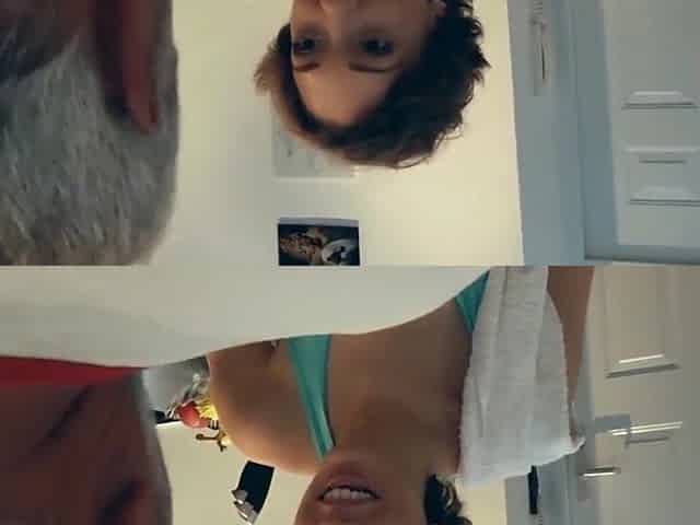 Large breasts teenie pervert screwing with German grandpapa