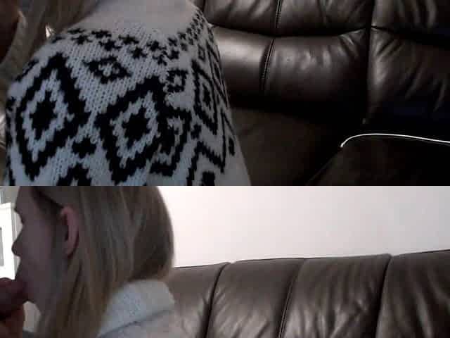 Girl Want Blowjob and Handjob with Cum on Face
