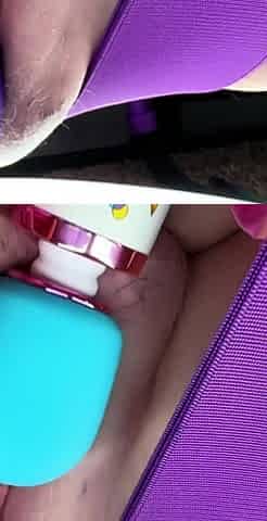 horny mom gooning fucks her hairy creamy wet pussy