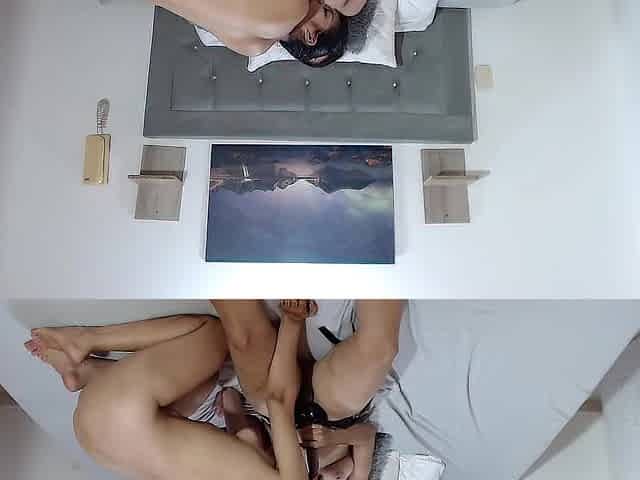 2 lesbian babes with tiny boobs having private sex