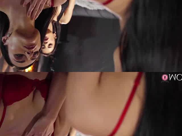 Lesbian glamour babes hot video
