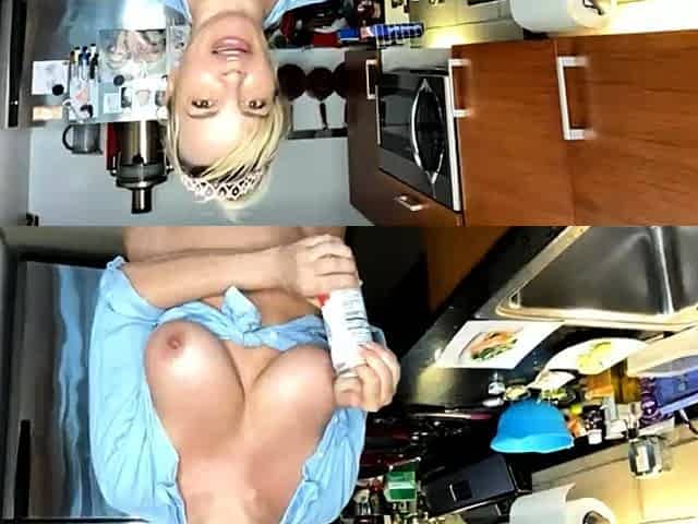 MILF Blonde fucked by Big Cock on her Big Tit