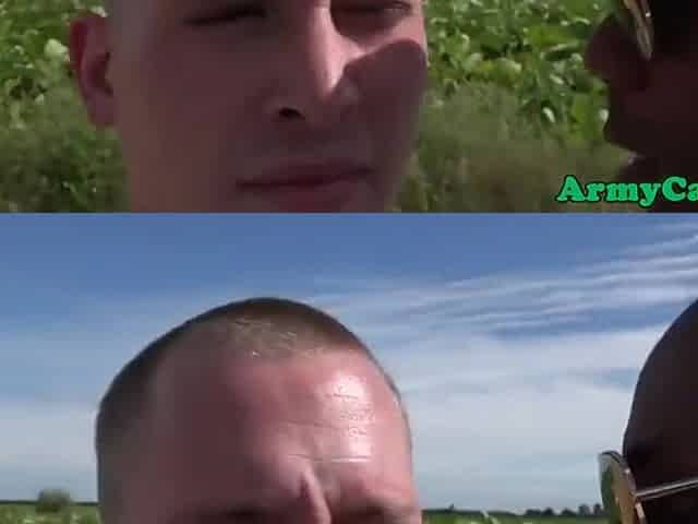 Muscular Military Hunks Steamy Outdoor Orgy