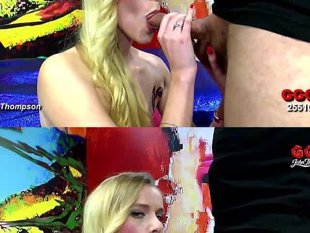 Ggg John Thompson- Sexy Claudia Enjoys Giant Coks in Her Horny Pussy and Mouth in a Wild Bukkake Gangbang