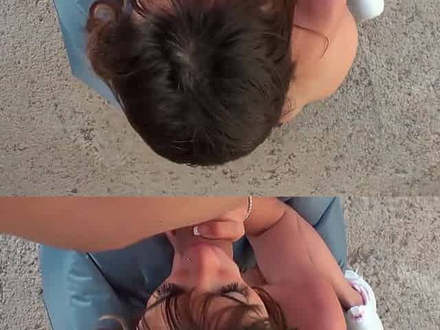 Backyard Blowjob By 18+ - Melody Teen