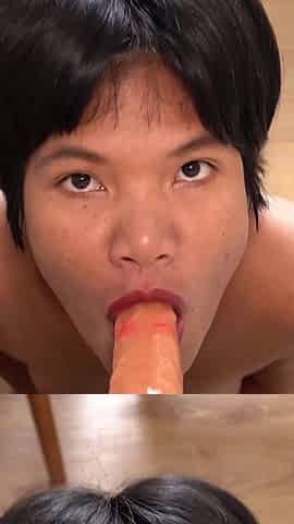 Anal Masturbation and Blowjob Practice