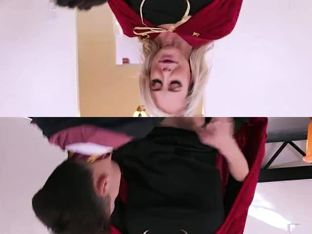Milf prostate milking Halloween Special With A Threesome