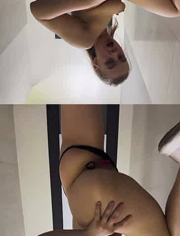 Huge Anal Plug in Perfect Ass. Fingering Pink Pussy