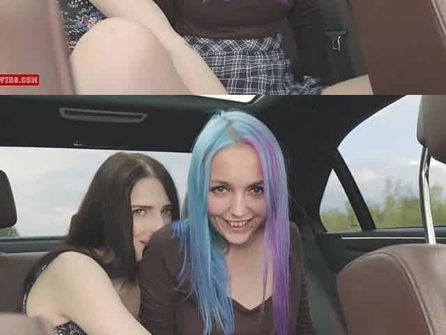 From Lesbo Play to Ramrod Worship - Backseat Gone Wild - Reislin & Sia_Siberia & RedRock