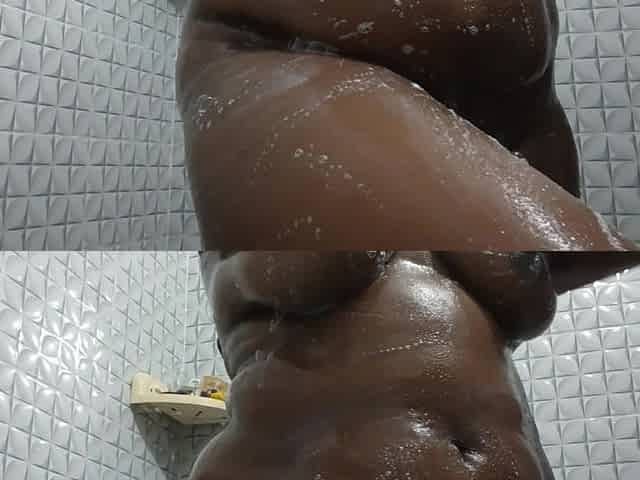 Desi Girl Cloth Shower Bathroom