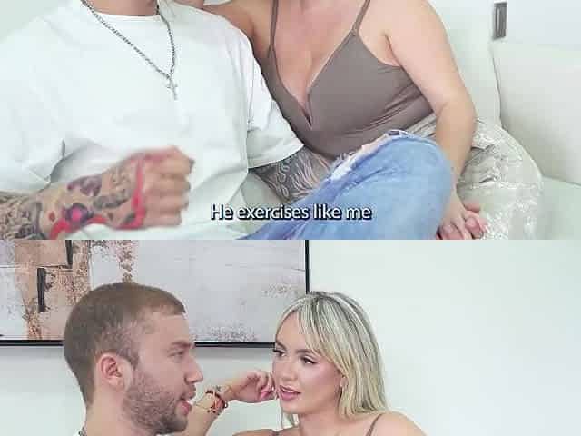 My spouse assents to a trio with his most good ally and I get 2 large cocks that turn me on - KOURTNEY LOVE