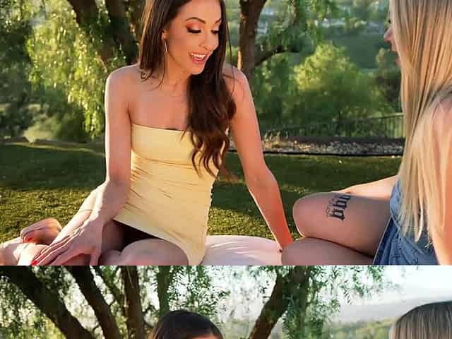 Outdoor Hot Face Sitting And Toe Sucking