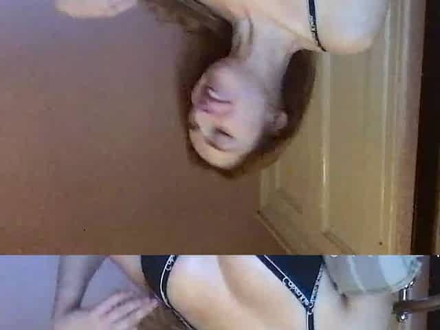 Amateur Webcam Teen Flashes Masturbates