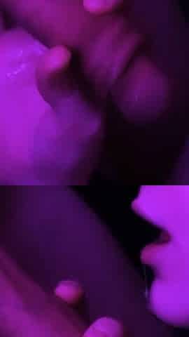Juicy Girl Neighbor Juicily Sucks Neighbor's Big Dick