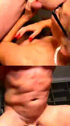 Huge Japan blowjob and handjob POV orgy with a cumshot