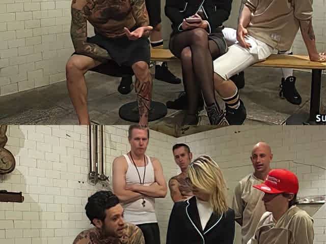 Journalist double penetration drilled in locker room