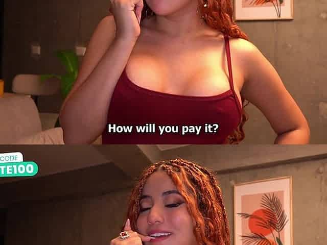 MILF Seduces A Public Worker With Her Big Melons!