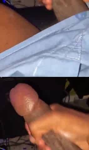 Ebony Stud with a Large Dong Full Masturbation Clip"