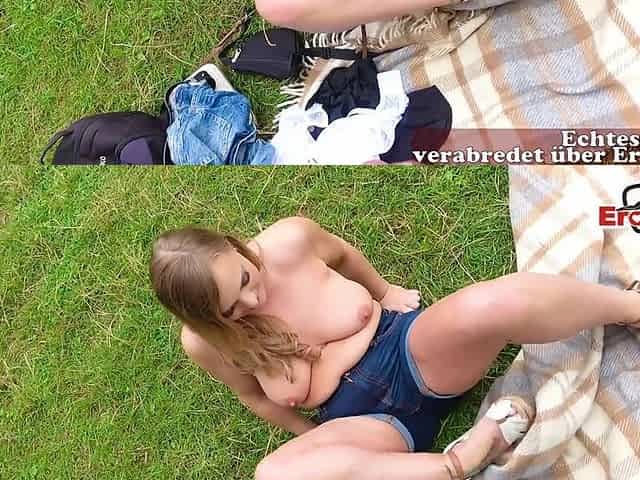 Real Outdoor Date with a German Teen Slut