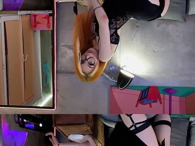 Hawt hottie alone at home with a toy