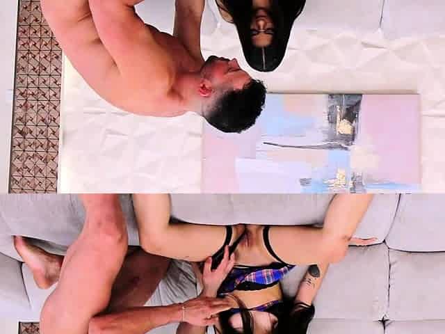 Brunette love hardcore doggystyle loving