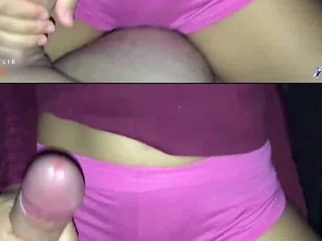 Rick and Morty fanatic gets red-hot handjob from Brazilian teen neighbor.