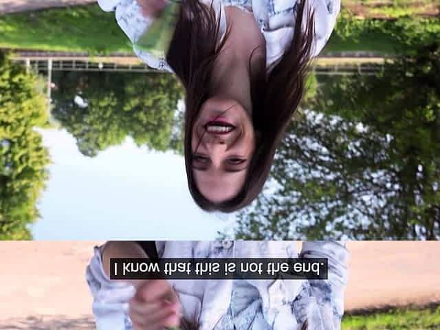 Public Agent Czech babe hardcore sex outdoors POV blowjob