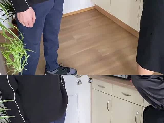 Taking it hard from behind. Fast mother in law doggy style screwing