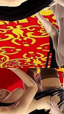 Tifa Lockhart Doggystyle Anal Penetration on a Table 3D Animation